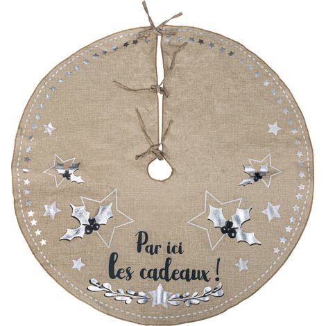 Weihnachtsbaumrock aus Jute