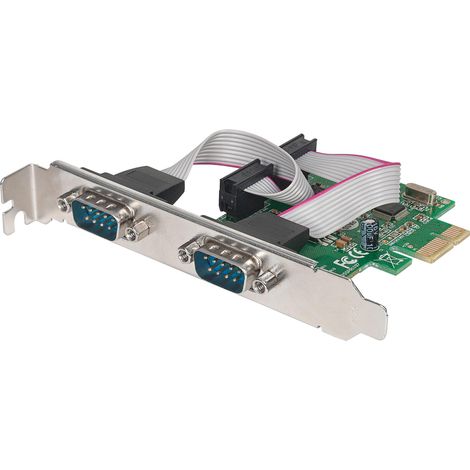 Manhattan Scheda PCI Express Seriale 2 Porte DB9 M (1/4)