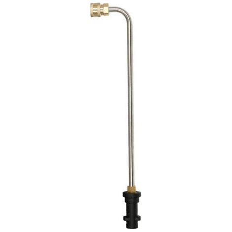 Pressure Washer Gutter Cleaner Attachment, Stainless Steel Angled Extension Wand Replacement for Karcher K2 K3 K4 K5 K6 K7, 4000PSI (90 Degree)
