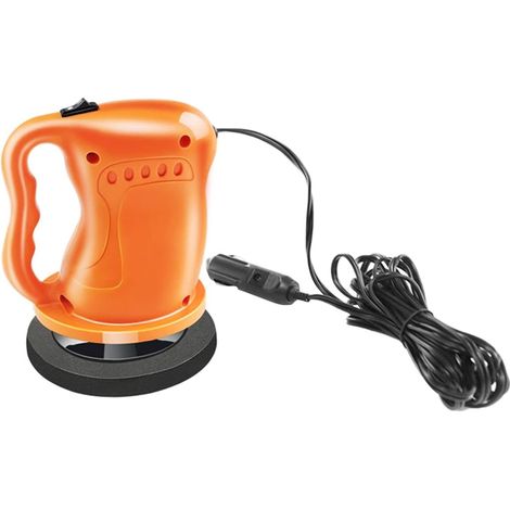 Polisseuse Voiture 12V 36W Orange, Machine à Polir et Lustrer avec Cire, Alimentée par Allume-Cigare (1/4)
