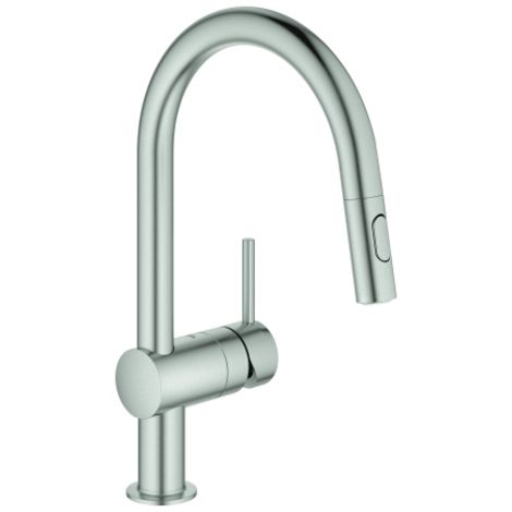 Mezclador monomando de fregadero Grohe Minta, 223 mm de alcance, (1/5)