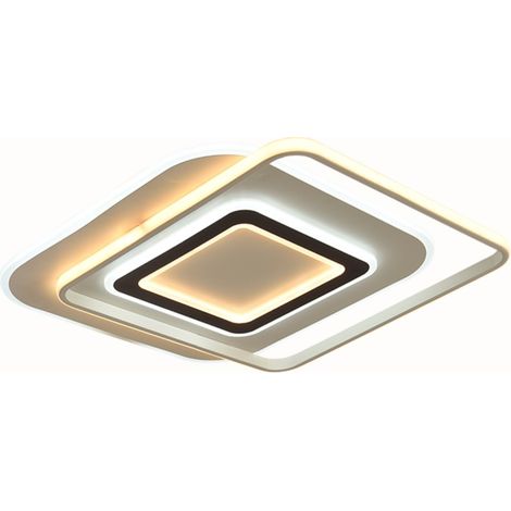 Jandei - Plafón LED tridimensional cuadrado CCT 96W bitono 480x480mm