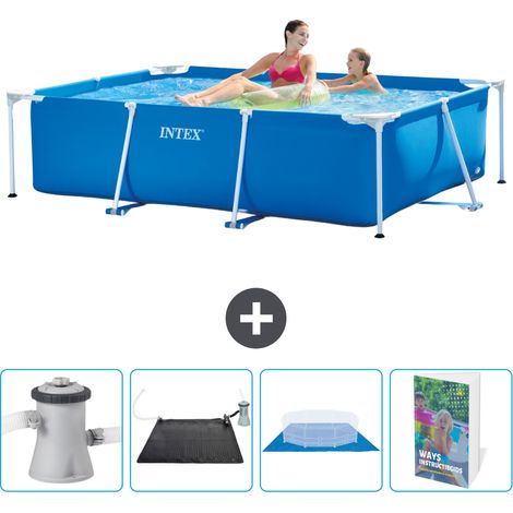 Intex Piscine Tubulaire Rectangulaire - 220x150x60 cm - 5-pièces SCB126 (1/5)