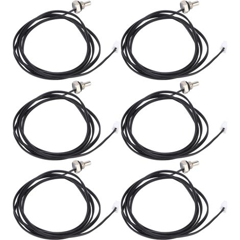 10 sondes de température à thermistance NTC, tête hexagonale, longueur de câble de 1 mètre, filetage M8, 50 kΩ (1/5)