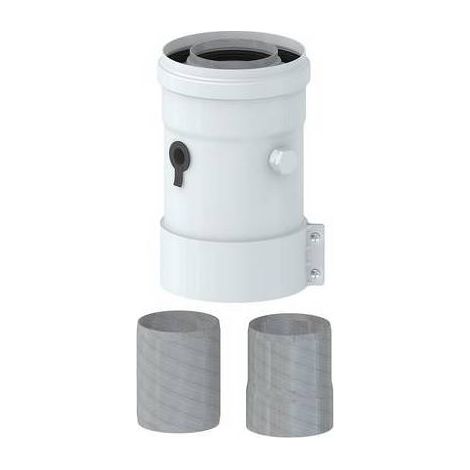 DÉPART VERTICAL 60/100  (COAXIAL) Mesure : avec prises d'analyse des fumées
