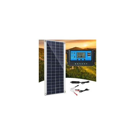 Pannello solare 300W 12V, kit pannello solare, kit caricabatterie con regolatore di carica solare 60A per camper, yacht, esterno (1/4)