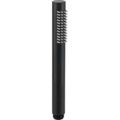 Douchette Douche Salle De Bain En Acier Inoxydable 304 Ronde Douchette Douche Haute Pression Avec 48 Jets Anti-Calcaire En Silicone Pommeau Douches, Noir (1/5)