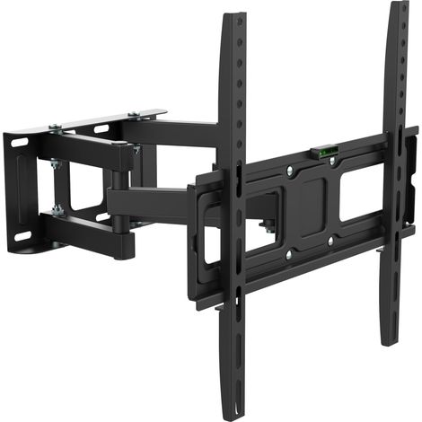 Support Mural inclinable et pivotant pour TV, Support Mural pour TV de 32" à 65", Max 35Kg, Max VESA 400x400. Inclinaison Verticale de -12° à +12°. Rotation de 180°. (1/5)