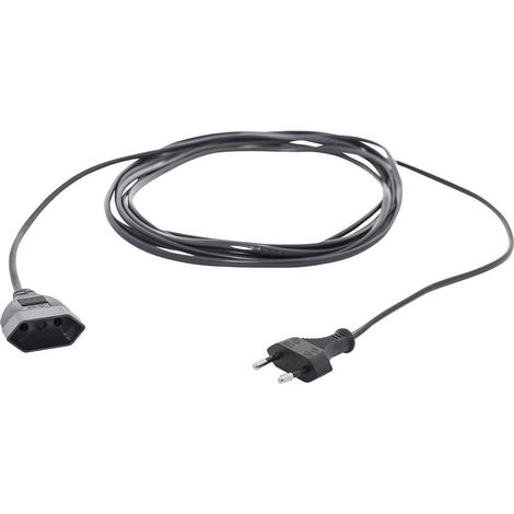 HAWA R698 alimentation Rallonge 16 A noir 5.00 m H03VVH2-F 2X 0,75 mm² plat X035851 (1/2)