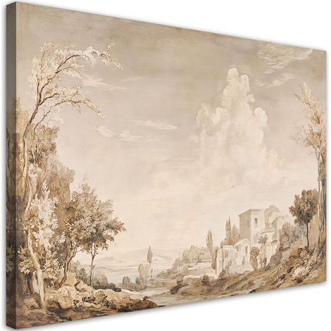 Tableau déco Paysage en sépia 100x70 (1/5)