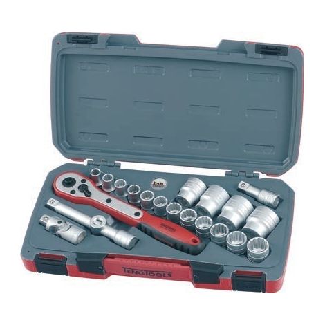 Juego de vasos 1/2" bihexagonales de 21 piezas TENGTOOLS T1221