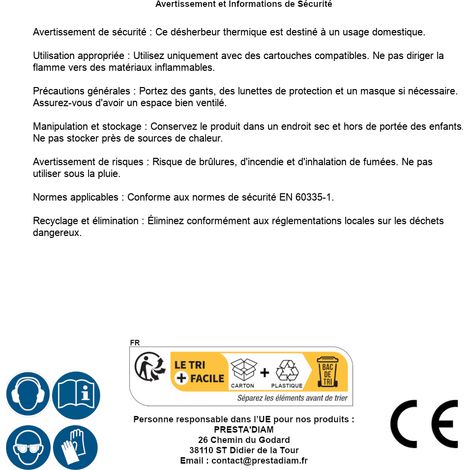 Désherbeur Thermique - Cartouche - Sans Cartouche - Écologique et Efficace - RIBIMEX