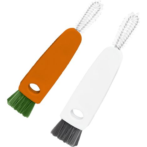 Brosse De Nettoyage Pour Couvercles Et Petites Bouteilles - Brosse En Spiral Avec Tête Inclinée - Pour Théières, Carafes, Tasses, Vases À Fleurs - 1 Pièce (1/5)