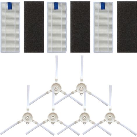 Kit balai Rowenta Explorer série 40 : filtro éponge, brosses latérales, accessoires remplacement, pièces détachées pour aspirateur robot