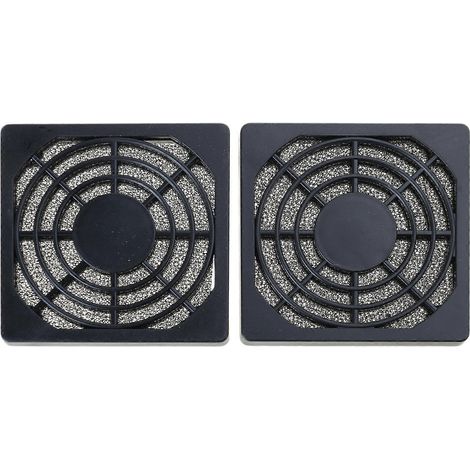 Paire de filtres pour ventilateur USB de 4, 5, 6, 7, 8, 9, 12 et 15 cm, en maille plastique, pour boîtiers d'ordinateur DIY, protection contre la poussière (60 x 60 mm) (1/5)