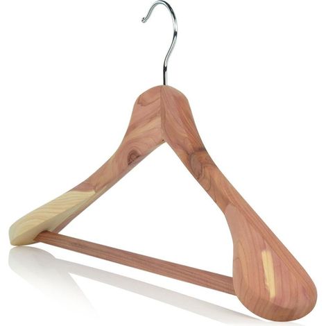 FPLUS percha madera traje cuncial , Perchas de madera de alta calidad: fabricadas con madera natural de calidad premium mejorada. Tenga la seguridad de que mantendrá de manera cons