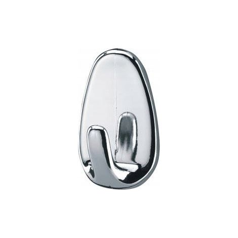 Gancho autoadhesivo para toallas de baño, cromado (1/2)
