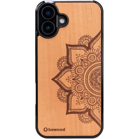 Custodia in legno Bewood per iPhone 16 Plus MANDALA MELO (1/5)