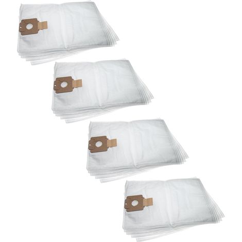 vhbw 20x Sacs compatible avec Nilfisk MAXXI WD 3 aspirateur - microfibres non tissées, 53,3cm x 39,8cm, blanc