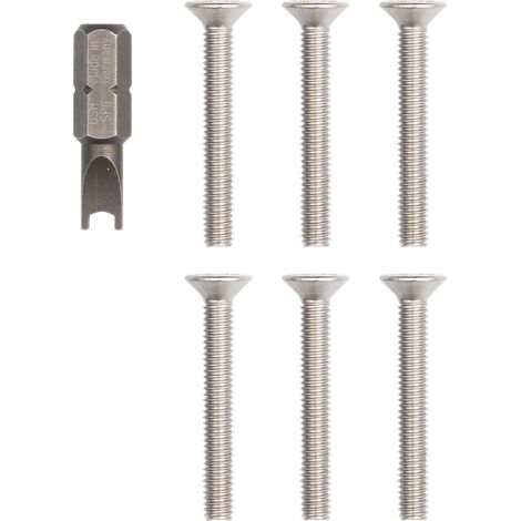 VIMAR - R120 Kit 6 viti + chiave Pixel Up inox