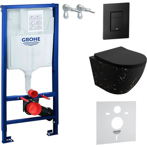 GROHE WC Set mit Vorwandelement, Wand-WC und Spülknopf (1/5)