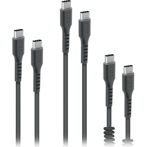 SBS TEKITCC3IN1K USB Kabel USB 3.2 Gen 1 (3.1 Gen 1) 2 m USB C Schwarz