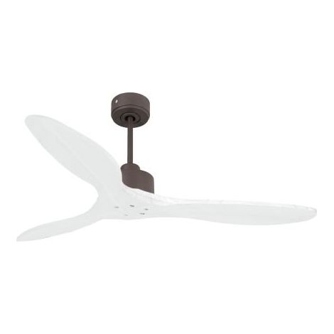 Modulo Slim de Klassfan - Ventilateur de plafond et destratificateur moteur DC laiton et pales bois blanc 25 à 40 m² (1/5)