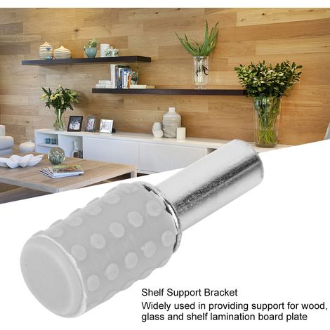 Lot de 20 taquets d'étagère chevilles goujons broches métal plastique 25x8x5mm avec vis pour étagères murales meuble cuisine armoire verre bois (1/5)