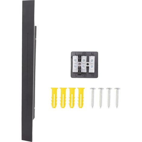 Applique murale à longue bande, style nordique moderne et rectangulaire, lumière LED d'intérieur, pour chambre à coucher, salon, allée, escaliers, 86 à 265V, 60cm (1/5)