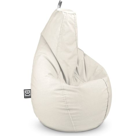 Pouf Poire Naylim Mate Écru Happers XL Écru