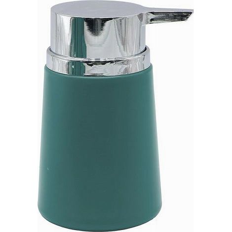 Trade Shop - Dispenser Porta Sapone Liquido Accessori Arredo Da Bagno Verde In Plastica 69982 - (1/2)