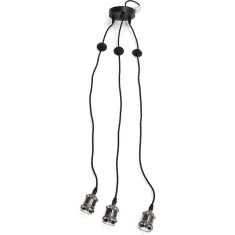Support de lampe de plafond rétro en métal à 3 bras pour lustre, idéal pour la maison, la salle à manger ou les bars. (1/5)