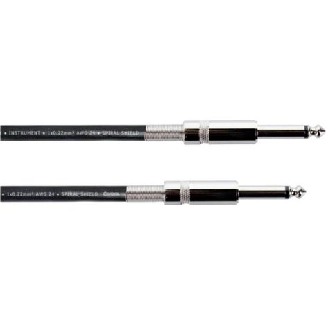 Cordial 14756 Jack Strumenti musicali Cavo [1x Spina jack da 6.3 mm (mono) - 1x Spina jack da 6.3 mm (mono)] 3.00 m Ner (1/5)
