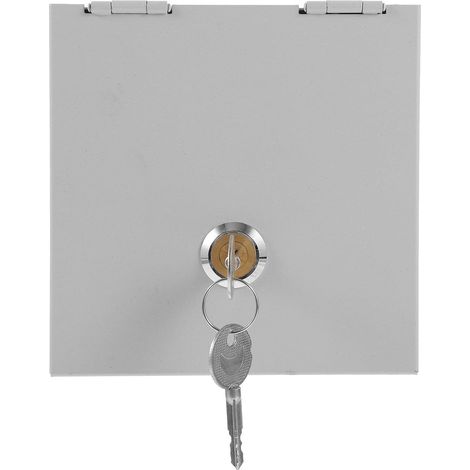 Boîte de Verrouillage de Prise de Courant, Cache de Prise en Fer Argenté Serrure, Anti-vol, Stable, pour Équipement et Camping-car, Usage Extérieur Couleur Couleur (1/5)