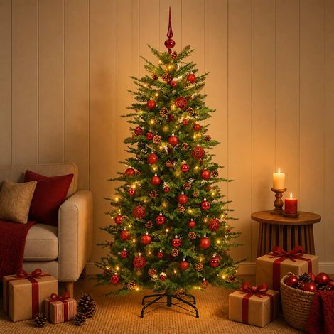 vidaXL Árbol de Navidad artificial con ramas articuladas 150 cm (1/5)