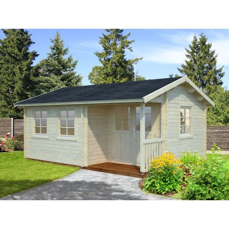 Abri de jardin en bois Susanna 16,4 m2 Naturel (1/3)