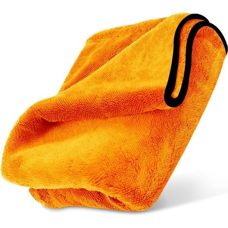 Chiffons en microfibre - Chiffon de séchage pour voiture, chiffon de polissage double face, chiffon en microfibre pour polisseuses de motos et de voitures, ultra absorbant (1/2)