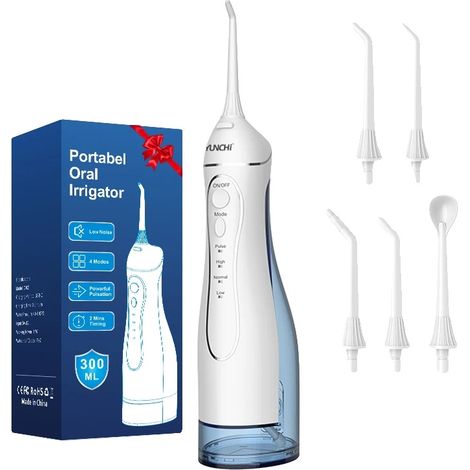 Irrigateur Oral, Portable, Étanche, Blanc C102 (1/2)