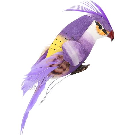 Figuras de animales para decoración de exteriores, figuras de aves muy realistas hechas de espuma, 12 piezas. (1/5)