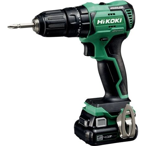 Trapano avvitatore a percussione Brushless 12V 2x 4Ah - HIKOKI - DV12DDWHZ - 38 Nm 2 batterie + caricabatterie + Hitcase II (1/4)