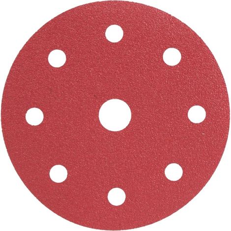 Disque abrasif - Radix - Pro - Velcro 125 mm - P80 - 9 trous (10 pcs) (1/2)