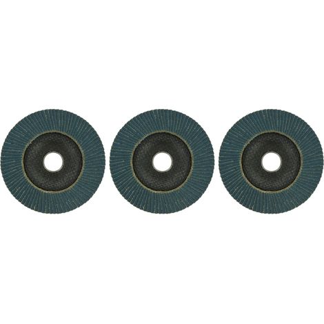 Tivoly • Lot 3 xDisques à lamelle Zirconium, spécial décapage Bois et Métal, Ø125mm G80 (1/2)