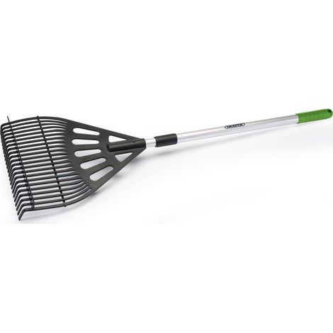 Draper 19776 Telescopic Rake - Adjustable Handle for Gardening and Landscaping Tasks