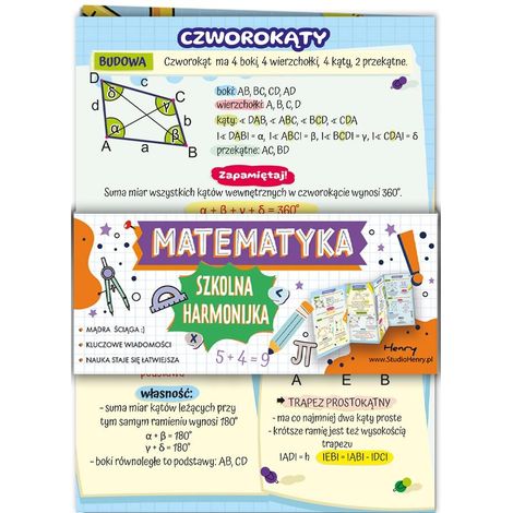 Mathematisches Akkordeon-Spickzettel - Dreiecke B6