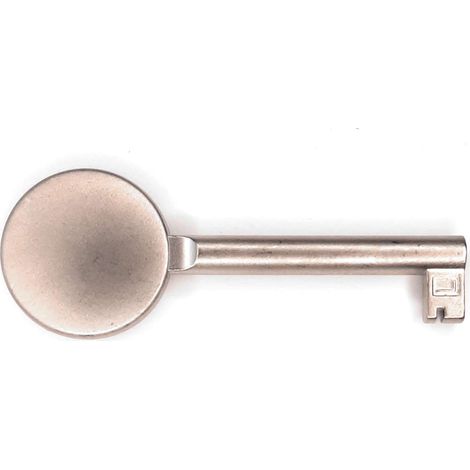 Cyclingcolors – Clé de meuble 70mm rond plein nickelé mat – Serrure design contemporain – Pour meubles et penderies – Élégante et fonctionnelle (1/3)