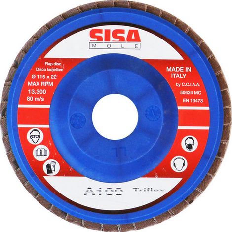 25PZ DISCO LAMELLARE Ø mm. 115 - foro 22 grana 120