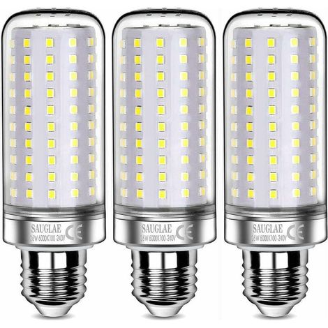 Ampoules LED 26W, Équivalent 200W Ampoule Incandescente, 3000Lm, 6000K Blanc Froid, Ampoules à E27 Vis Edison, 3 Pièces [Classe énergétique E] (1/5)