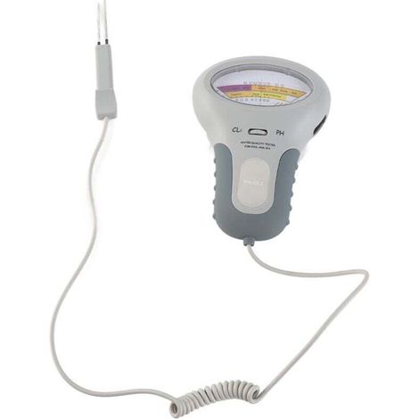 2 en 1 Chlore et pH Testeur Meter pour Piscine Spa, Portable Testeur de Qualite de l'eau avec Aiguille, PH CL2 Level Testeur Tester (1/4)