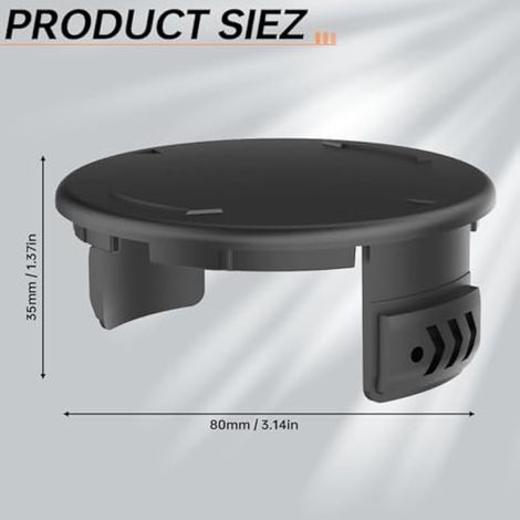 Lot de 2 Couvercle de Bobine pour Parkside PRTA 20 Li A1 PRTA 20 Li B2, PRTA 20 Li C3, PRTA 20 Li D3 PRTA 20-Li B2-LIDL IAN 330831 Débroussailleuse sans Fil (1/5)