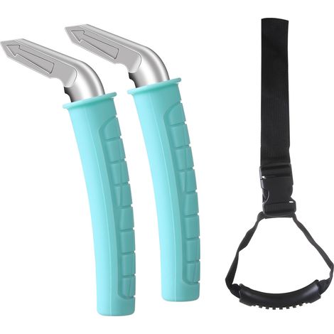 Toivize Support de portière automobile, 2 pièces, capacité de charge de 450 lb, antidérapant, en silicone, couleur verte, conçu pour faciliter l’entrée et la sortie des personnes âgées (1/5)
